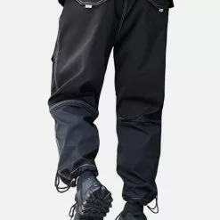 Nevstudio NEV Bright Line Drawstring Cargo Pants -Outlet Sweaters Store 13