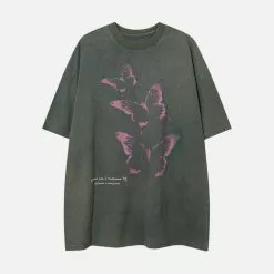 Nevstudio NEV Punk Butterfly Graphic Washed Tee -Outlet Sweaters Store 1 27be9c62 7b3f 43d3 9d6e 27eaeecd4369