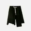 Nevstudio NEV Dark Irregular Patchwork Cotton Shorts -Outlet Sweaters Store 1 55a08c20 5be8 4ca5 9945 a6ea9c2a826a