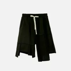 Outlet Sweaters Store 42 Nevstudio NEV Dark Irregular Patchwork Cotton Shorts