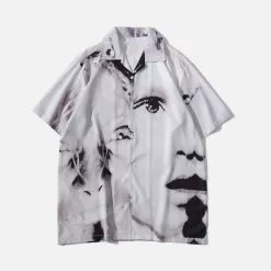 ESNT Nev Abstract Character Description Print Shirt