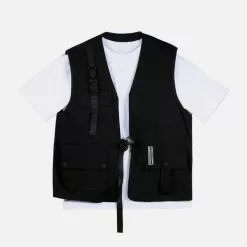 Nevstudio NEV Vintage Multi Pockets Button Vest