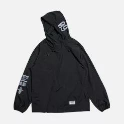 Nevstudio NEV Oblique Zipper Letter Print Jacket