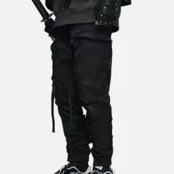 Nevstudio NEV Techwear Ribbons Elastic Pleated Cargo Pants -Outlet Sweaters Store 1 970ce6ad 648b 4046 84ed c06a2b47c66d