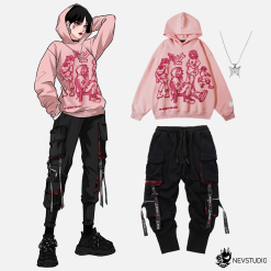 Nevstudio NEV Cartoon Line Character Print Hoodie -Outlet Sweaters Store 1 a26baa45 7823 42da 882f af0e7463868d