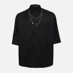 Nevstudio NEV Dark Love Chain Decoration Oversized Shirt