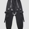 Nevstudio NEV Combat Techwear Ribbons Buckle Cargo Pants -Outlet Sweaters Store 1 bf8d9ccd a715 4ded a738 60108f7f3f96