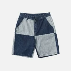 Outlet Sweaters Store 32 Nevstudio NEV Paneled Contrast Denim Shorts