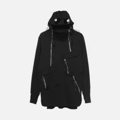 Nevstudio NEV Dark Zipper Multi-pocket Sunglasses Hoodie
