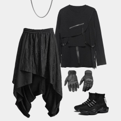 Nevstudio NEV Dark Punk Folds Harem Pants -Outlet Sweaters Store 2 7406255a 89ff 4cd1 b6ac 0c856d68819b