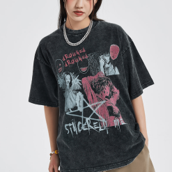 Nevstudio NEV Washed Thriller Comic Graphics Tee -Outlet Sweaters Store 3D77CB3C 6ED8 4a63 A422 A4D28E0C59F6