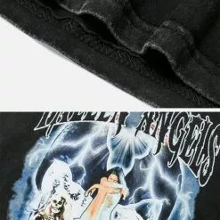 ESNT Nev Vintage Lightning Skull Print Washed Tee -Outlet Sweaters Store 3 02582ea8 fe0b 4577 ad9c 1a8121210cb3