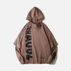 Nevstudio NEV Fake Two Symmetry Print Hoodie -Outlet Sweaters Store 3 2a44579d b02e 47da 81d5 f6ab60ba1aa3