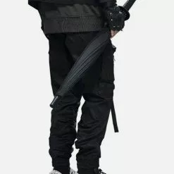 Nevstudio NEV Techwear Ribbons Elastic Pleated Cargo Pants -Outlet Sweaters Store 3 40c90e49 7656 499d a6d1 d55701f23d36