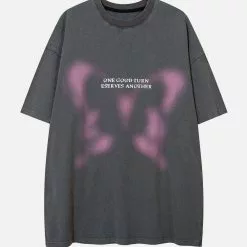 Nevstudio NEV Unreal Butterfly Washed Tee -Outlet Sweaters Store 3 43fca425 c695 44a8 853a 0b60c91d11a3