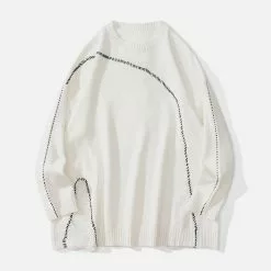 Nevstudio NEV Bright Line Ripped Knitted Sweater -Outlet Sweaters Store 3 a01ee9db b523 483a a2b6 5b1f5f4ee6aa