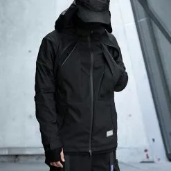 Nevstudio NEV Cyberpunk Waterproof Hooded Jacket -Outlet Sweaters Store 434a8745868e5c83830f7e5ed9fd283a