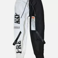 Nevstudio NEV Contrast Stitching Ribbon Cargo Pants