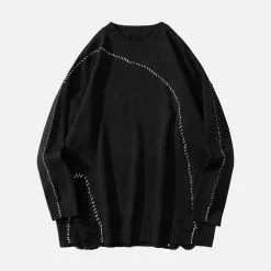 Nevstudio NEV Bright Line Ripped Knitted Sweater -Outlet Sweaters Store 4 265dcbeb a7d0 403c 9d14 4a8c265aaaff