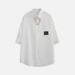 Nevstudio NEV Neckline Chain Short Sleeve Shirt -Outlet Sweaters Store 4 7fc3eefd 79ec 4352 bd9d 65dfbc8ab5ca