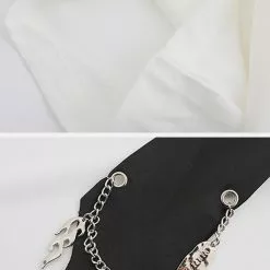 Nevstudio NEV Falme Chain Tie Short Sleeve Shirt -Outlet Sweaters Store 5 4e2f13ac 2e5b 4c68 8d97 12287b5a15cd