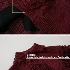 Nevstudio NEV Hole Cut Out Sweater 13 Nevstudio NEV Hole Cut Out Sweater -Outlet Sweaters Store 825