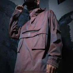 Nevstudio NEV Techwear Functional Reflective Combat Jacket -Outlet Sweaters Store 9 5a47dde2 5f40 43ba ae82 67be8445a962