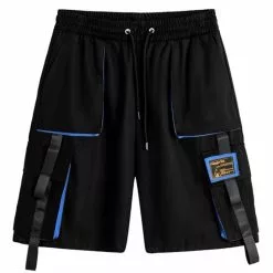 Nevstudio NEV Patchwork Ribbon Cargo Shorts -Outlet Sweaters Store BHZ152064 PatchworkRibbonCargoShorts1