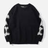 NEVSTUDIO NEV Dark Skeleton Print Knitted Sweater -Outlet Sweaters Store F8F138C2 EEE7 437f 8D5B 0446E831B139