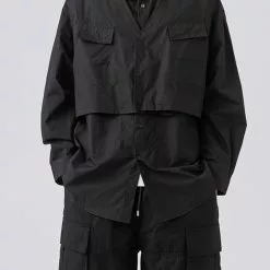 Nevstudio NEV Detachable Vest Long Sleeve Shirt -Outlet Sweaters Store jpeg 055cd006 b4d0 4204 aadf c3403be89944