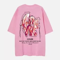 Nevstudio NEV Flame Stereoscopic Letters Tee