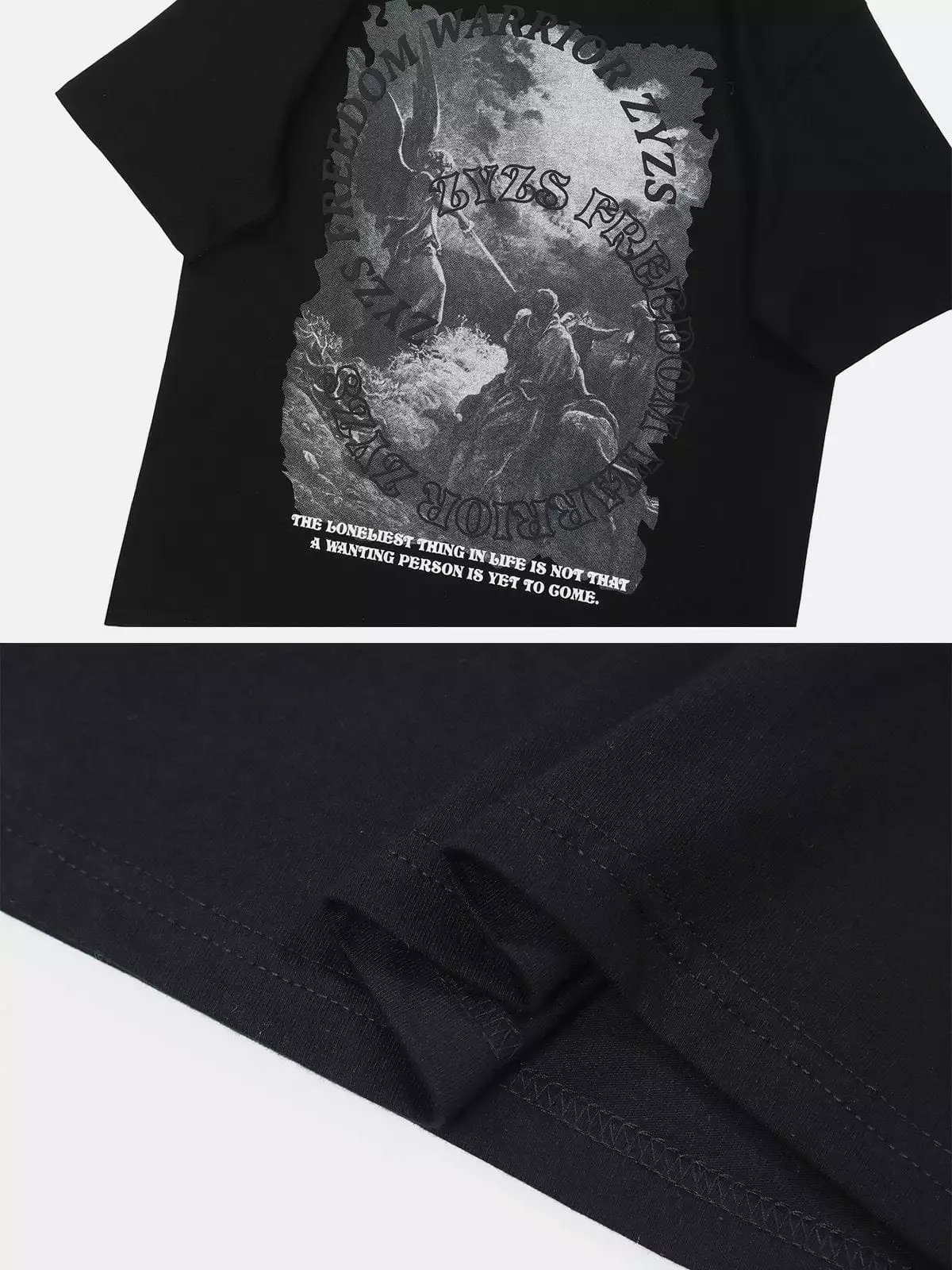 Nevstudio NEV War Circle Letters Print Tee 8 Nevstudio NEV War Circle Letters Print Tee - Image 6