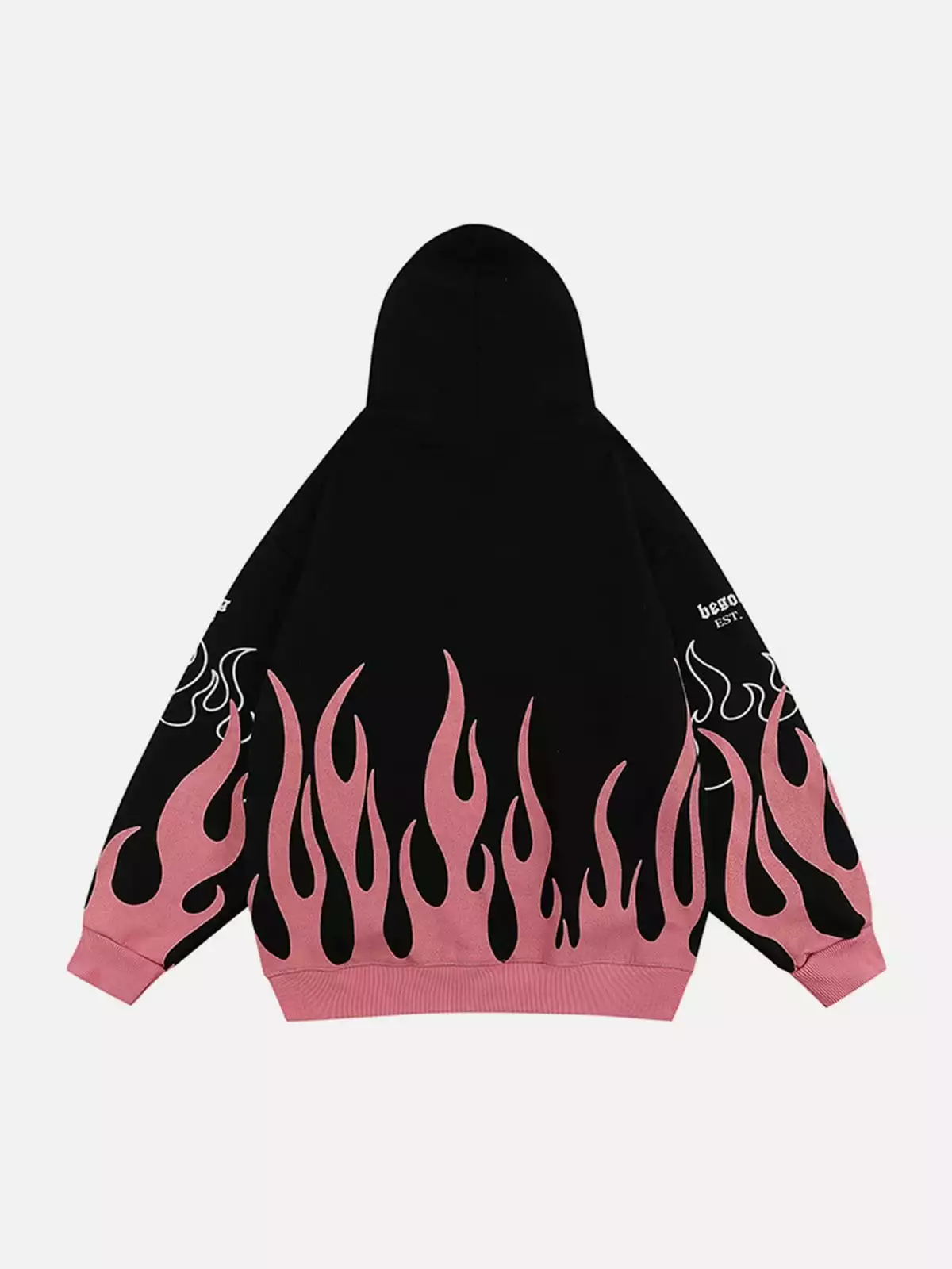 Nevstudio NEV Letter Flame Print Hoodie 4 Nevstudio NEV Letter Flame Print Hoodie - Image 2