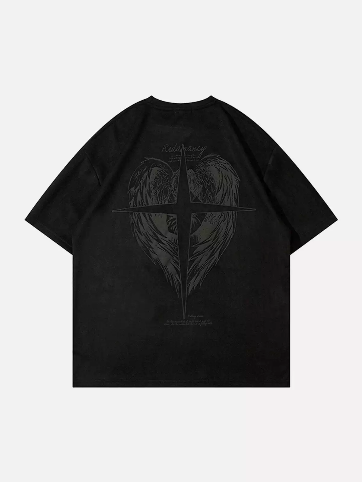 Nevstudio NEV Wings Print Suede Tee 6 Nevstudio NEV Wings Print Suede Tee - Image 4