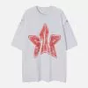 Nevstudio NEV Letters Star Detachable Sleeve Tee -Outlet Sweaters Store jpeg 1e4b3a6d a8aa 4858 95f4 61d764a84c52