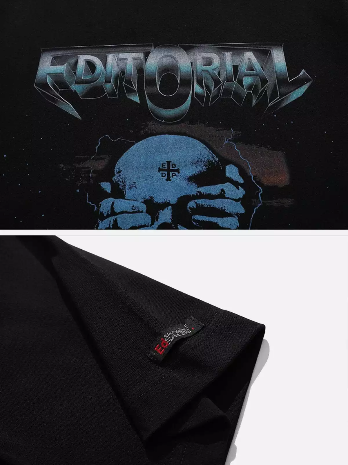 Nevstudio NEV Vintage Skull Print Tee 7 Nevstudio NEV Vintage Skull Print Tee - Image 5