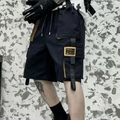 Nevstudio NEV Patchwork Ribbon Cargo Shorts