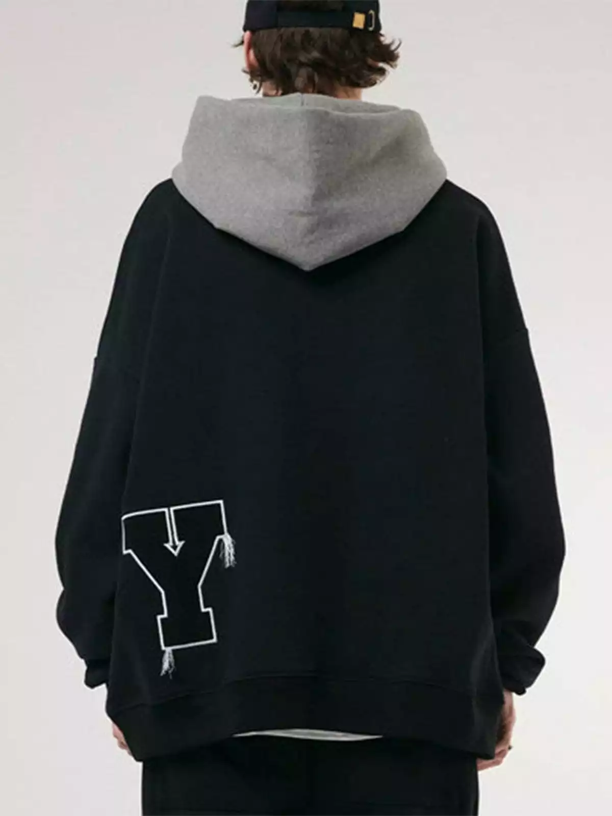 Nevstudio NEV Fake Two Tassel Embroidery Letters Print Hoodie 8 Nevstudio NEV Fake Two Tassel Embroidery Letters Print Hoodie - Image 6