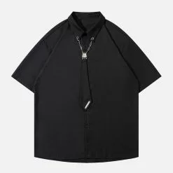 Nevstudio NEV Detachable Tie Short Sleeve Shirt