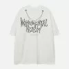 Nevstudio NEV Gothic Letter Print Tee