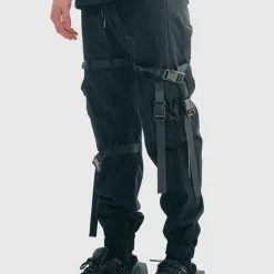 Nevstudio NEV Techwear Multi Pockets Ribbons Cargo Pants