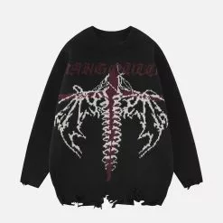 Nevstudio Nev The Wings Of Dragon Knit Sweater