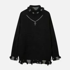 Nevstudio NEV Vintage Cross Necklace Sweater -Outlet Sweaters Store jpeg 8d09b724 b8b1 4237 9be1 df8f36aa6c0d