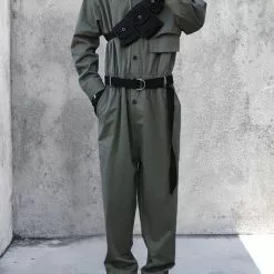 Nevstudio NEV Dark Function Personalized Belt Buttons Cargo Jumpsuit