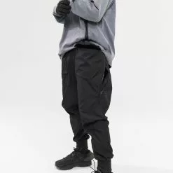 Nevstudio NEV Large Pocket Diagonal Zip Cargo Pants