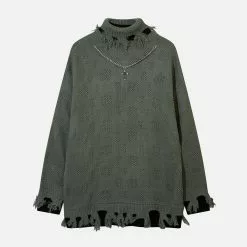 Nevstudio NEV Vintage Cross Necklace Sweater