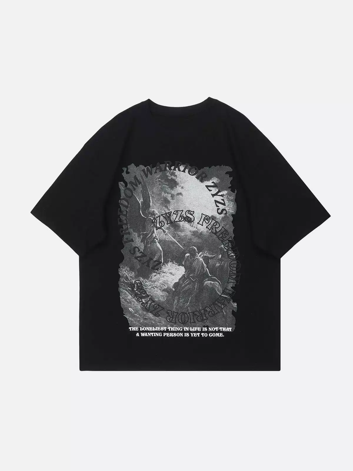 Nevstudio NEV War Circle Letters Print Tee 5 Nevstudio NEV War Circle Letters Print Tee - Image 3