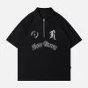 Nevstudio NEV Embroidery Letter Half Zip Up POLO Tee 2 Nevstudio NEV Embroidery Letter Half Zip Up POLO Tee -Outlet Sweaters Store jpeg 9fbe69c8 e9fe 4422 a97e 8ae550311c76