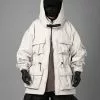 Nevstudio NEV Multi Pockets Big Pocket Hooded Jacket