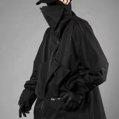 Nevstudio NEV Solid Color Detachable Collar Jacket